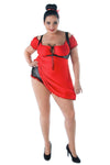 rotes Chemise SW-110 Andalea Sexy Work Kollektion