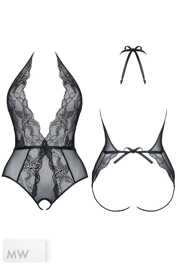 schwarz-goldener Body Melissa von Demoniq Magnetic Collection