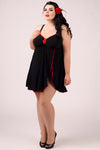 schwarzes Babydoll E-2009 von Andalea Dessous