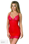 rotes Negligee R-601 von Excellent Beauty