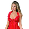 rotes Babydoll R-607 von Excellent Beauty
