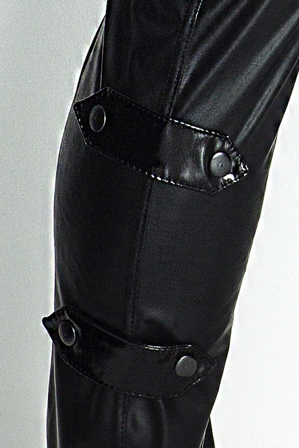 schwarze lange Hose H032 von Noir Handmade