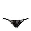 schwarzer String F121 von Noir Handmade ImMoral Kollektion