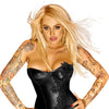 schwarzes Minikleid F129 von Noir Handmade Diva Collection