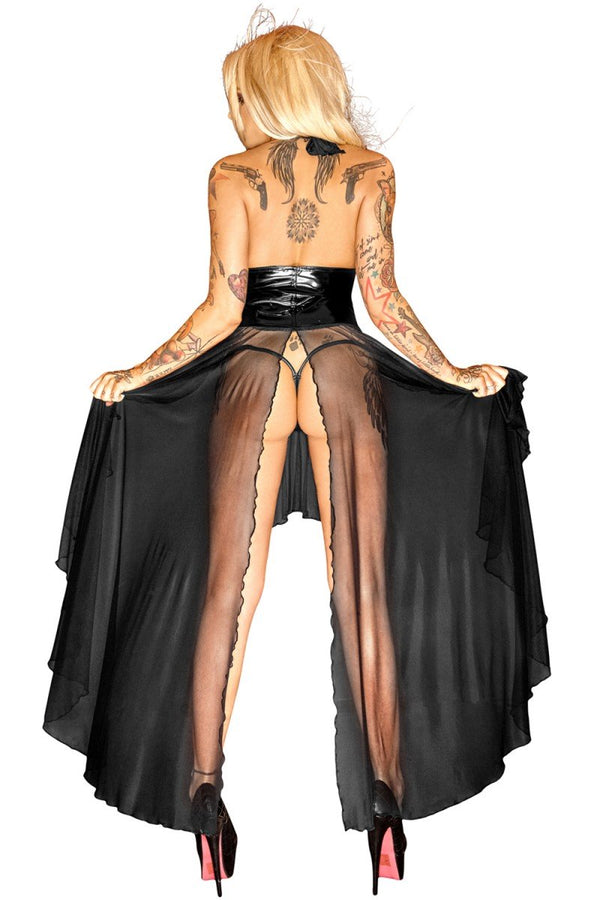 langes Kleid F132 von Noir Handmade Diva Collection