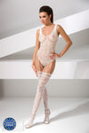 weißer Bodystocking BS051 von Passion