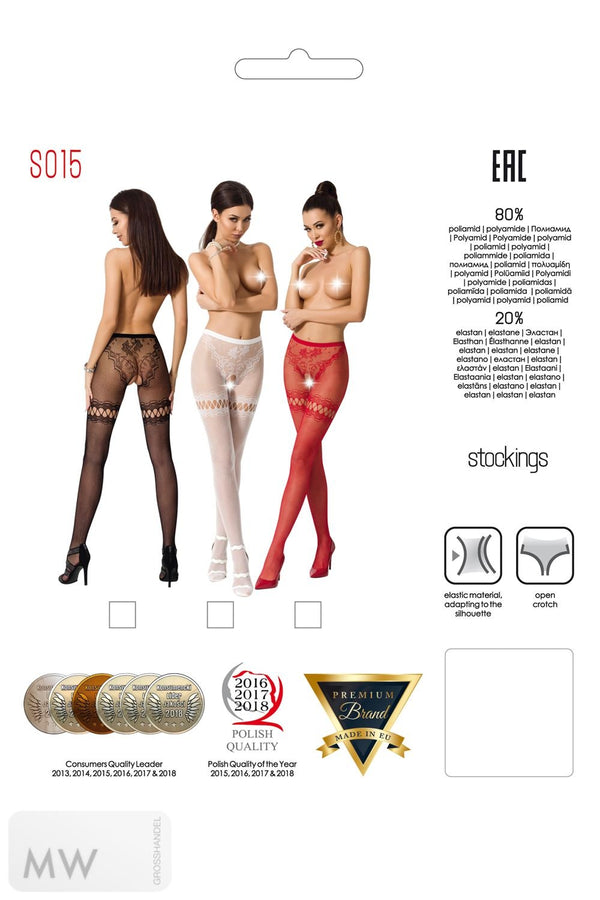 ouvert Strumpfhose S015 schwarz von Passion Erotic Line