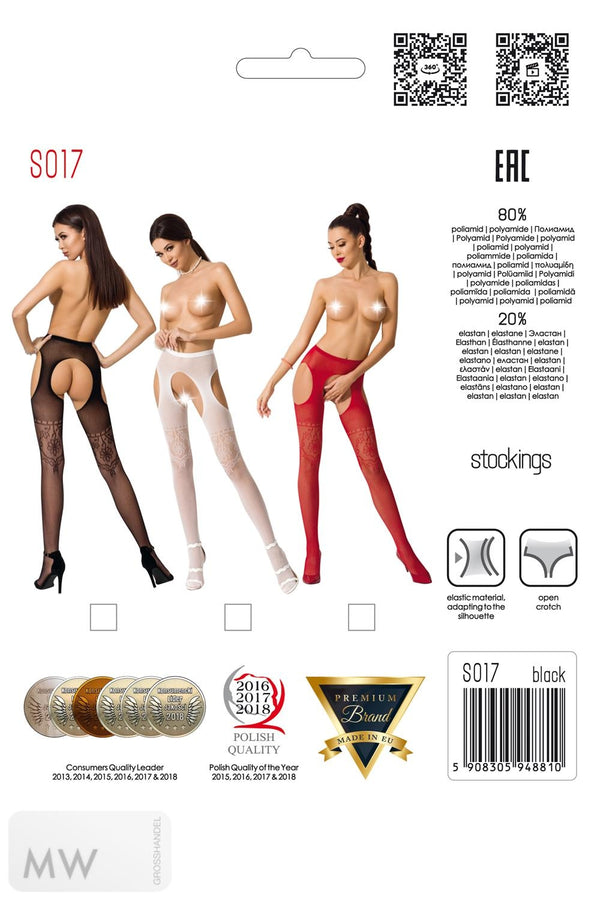 ouvert Strumpfhose S017 schwarz von Passion Erotic Line