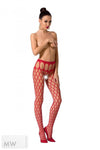 ouvert Strumpfhose S021 rot von Passion Erotic Line